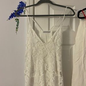 ZARA LACE WHITE DRESS